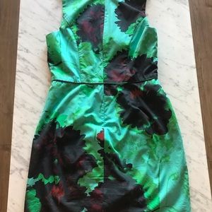 Blue floral j crew factory dress